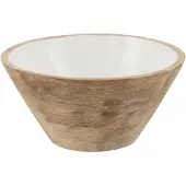 Jline Bol bois de manguier blanc medium