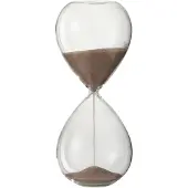 J-Line Sablier decoratif verre/sable rose clair small