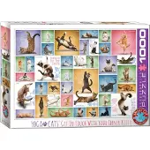 Eurographics Puzzle Yoga Cats - 1000 pièces