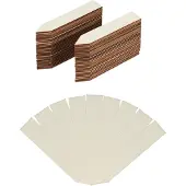 Relaxdays Lot de 60 étiquettes pour plantes , à personnaliser, pour potager et plantes aromatiques, 10,5 cm de long, étiquettes en bois, couleur naturelle