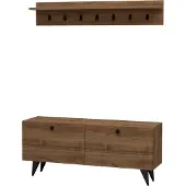 Skye Decor , Rupa - Walnut, armoires, meuble d'entrée, noyer, 113 x 48,5 x 35 cm