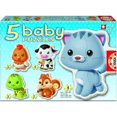 Educa Borras Baby puzzles les animaux commun