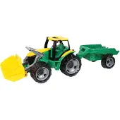 Lena GIGA TRUCKS Tracteur avec godet et remorque