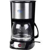 Elta Cafetière en acier inoxydable Cafetière filtre en verre Verseuse à café
