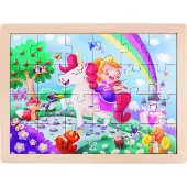 Hape Puzzle 2 en 1 Licorne 24 pièces