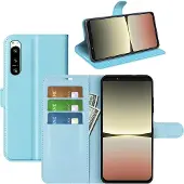Screen Guard Professional Housse cuir Sony Xperia 5 IV Leather Guard (Sony Xperia 5 IV), Coque pour téléphone portable, Bleu
