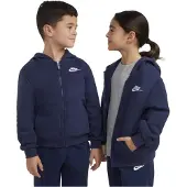 Nike Veste de survêtement 'CLUB FLEECE' bleu marine / blanc