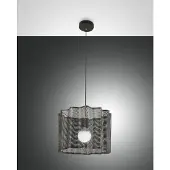 FABAS LUCE Suspension Glicine E27 Ø400mm Noir (E27)