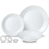King Hoff Geschirr-Set aus Glas, 18-teiliges (18 pcs)