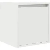 vidaXL Table de chevet murale blanc 38x34x40 cm