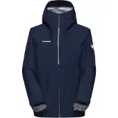 Mammut - Veste de randonnée imperméable en GORE-TEX ePE - Crater Light HS Hooded Jacket Women Marine pour Femme - Taille L - Navy