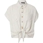 Pieces Pia Short Sleeve Shirt Beige L Femme