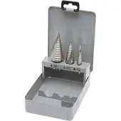 KRAFTWERK KRA 18000 Jeu de mèches coniques étagées, HSSE-Co5, 3 pcs. Ø 4-12/4-20/4-30 mm