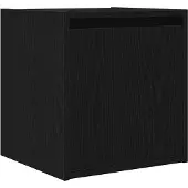 vidaXL Table de chevet murale noir 38x34x40 cm