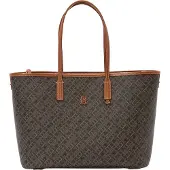 Tommy Hilfiger Cabas 'MONOPLAY' cognac / umbra / noir / blanc