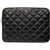 GUESS Manchon GUCS14ZPSQSSGK 14" czarny/black Quilted 4G (14"), Sac pour notebook, Noir