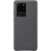 Samsung Galaxy S20 Ultra Back Cover Cuir Gris
