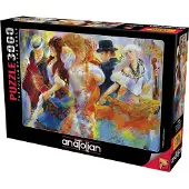 AnaTolian Puzzle Ville arc-en-ciel 3000 pièces