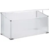 Relaxdays 10022823_0 Frühbeet Kunststoff 100,0 x 50,0 x 50,0 cm transparent
