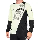 100% Hommes, Maillot de cyclisme, R-Core maillot de bike hommes (XL), Jaune, Noir, XL