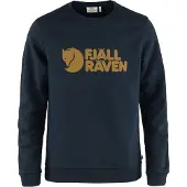 Fjällräven - Sweat en coton biologique - Fjällräven Logo Sweater M Dark Navy pour Homme en Coton - Taille L