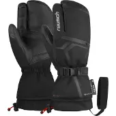 Reusch - Moufles à 3 doigts de ski en GORE-TEX - Down Spirit GTX Lobster Black/Silver en Cuir - Taille 10 - Noir