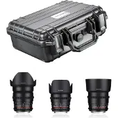 Samyang Basic Set Sony E Dslr Lens Argenté