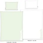 Herding Klaus GmbH Garniture de lit Bench Pastelmint/Blanc (Parure de lit, 160 x 210 cm)