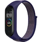 Cover-Discount Xiaomi Mi Band - Bracelet en nylon velcro bleu (Nylon), Sangles de montre, Bleu