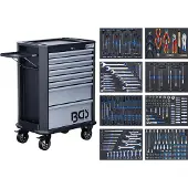 Bgs Servante d'atelier, 8 tiroirs avec 299 outils