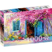Enjoy Puzzle 1000 pièces Enjoy – Cour en fleurs