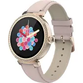 Denver SWC-342 - Intelligente Uhr mit Riemen - Rose - Anzeige 3cm (1,2") - Bluetooth (116111000660)