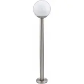 Eglo NISIA-C Lampadaire acier inoxydable/blanc (806 lm, E27, IP44)