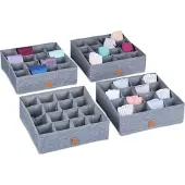Relaxdays Organiseur de sous-vêtements (4x, 29 x 29 x 9 cm)