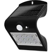 Blulaxa Applique LED solaire 48873 avec capteur, 1,5W, noir