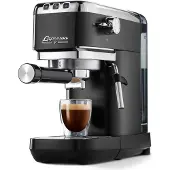 Tchibo Machine à espresso à porte-filtre "Lapressa, Machines à expresso, Noir, Argent
