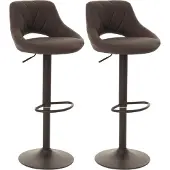 Mendler Lot de 2 tabourets de bar -N64