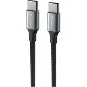 Swissten -Textile II Cable USB-C-USB-C (1,5 m-černý)