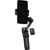 Hohem Stabilisateur portable et pliable de smartphone 3 axes avec télécommande détachable et batterie 11 h - Noir