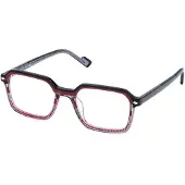 Sting Lunettes de Vue - - VST543 - Rosso striato lucido (rouge) - Acétate - 53/20/145
