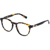 FILA Lunettes de Vue - - VFI989 - Acétate marron (Avana maculata gialla lucida) - Forme ronde - 51/19/145