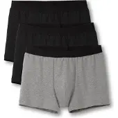 Calida Boxers gris chiné / noir