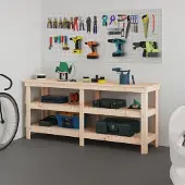 The Living Store établi 181x50x80 cm pin massif