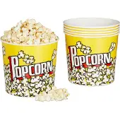 Relaxdays Popcorn Bucket Set of 6