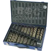 Bohrcraft Boîte à forets DIN338RN HSS Co5 ø 1-10 mm 70 pièces (1.0-10 mm)