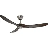 CasaFan Ventilateur de plafond ECO GENUINO chrome/noyer 152 cm - , Eco Genuino, Bois, Salon / séjour, Bois, Moderne