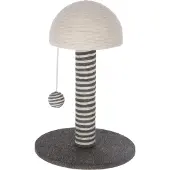 Kerbl Kratzsäule Funghi (Farbe grau, Höhe: 42 cm, inklusive Spielball) 81626