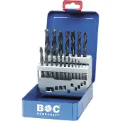 Bohrcraft Cassette de forets hélicoïdaux DIN338RN HSS ø 1-10 mm 19 pièces (1.0-10 mm)