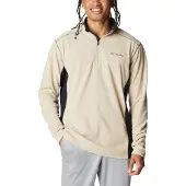 Columbia - Polaire demi-zippée - Klamath Range II Half Zip Ancient Fossil Black pour Homme - Taille XS - Gris