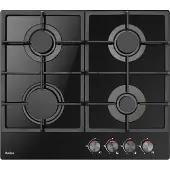 Amica Pgca 6100 Apb Glass Gas Hob 60 Cm 4 Burners Noir